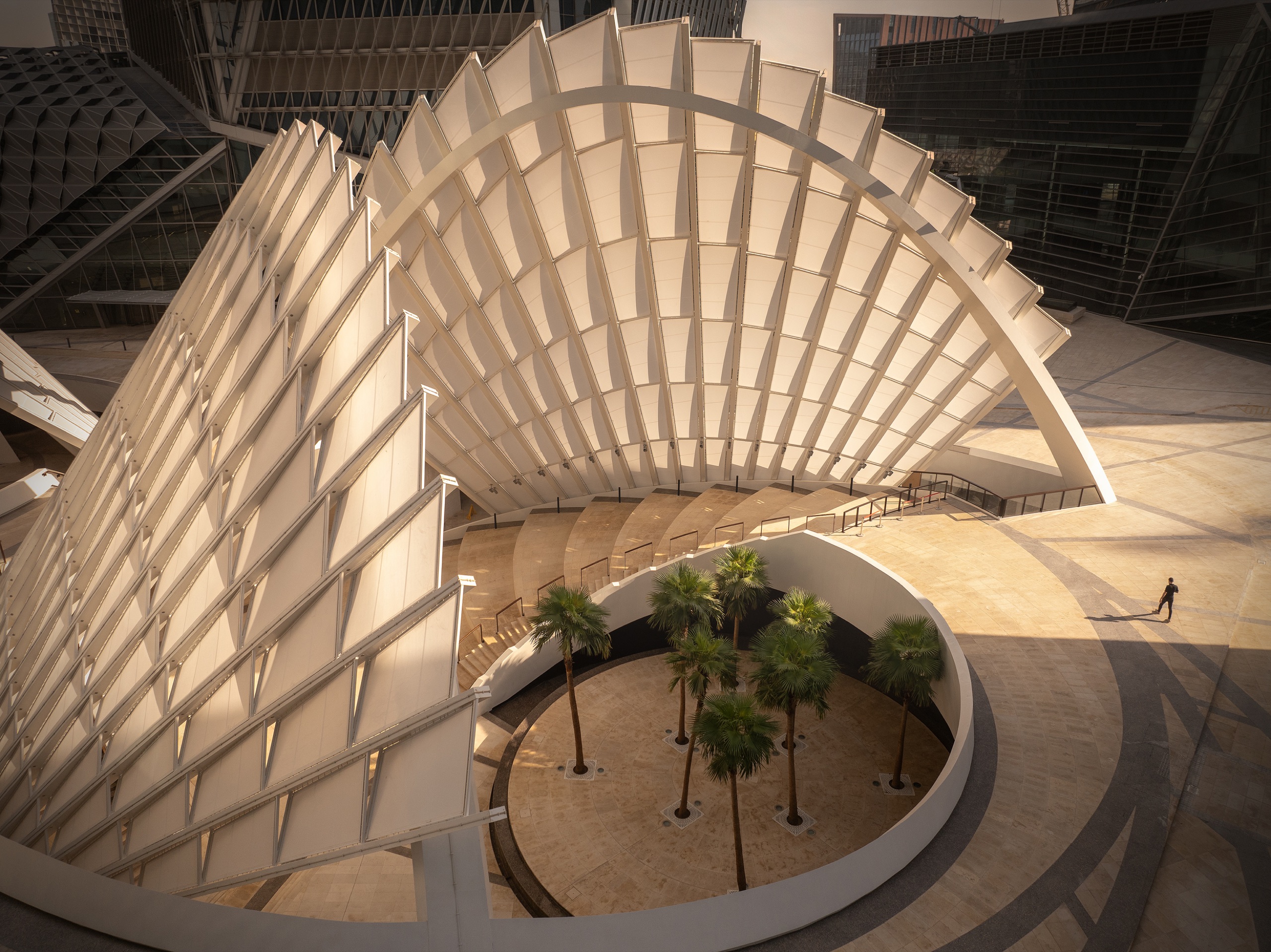 Aerial architecture photography